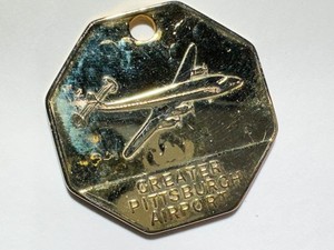 Authentic Pittsburg Airport Lucky Charm Gold Plated