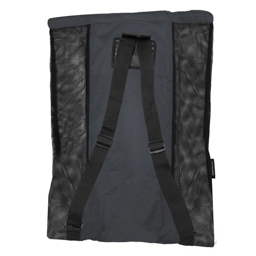 Engine Mesh Swimming Backpack - Black, Mesh Swim Gear Bag - Picture 2 of 2
