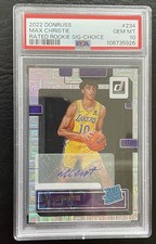 2022 Donruss Max Christie Rated Rookie Sig-Choice PSA 10 #234 (Pop 14)
