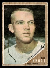 1962 Topps Bob Bruce #419 - Houston Colt .45s - (Low Grade)