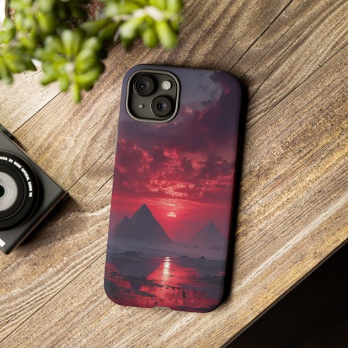 Egypt Pyramids Blood Red Sky Phone Case for iPhone, Samsung Galaxy, Pixel - 第 51/239 張圖片