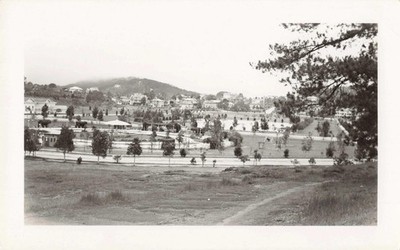 VTG Photo Baguio City Philippines Burnham Park Hillside Trees