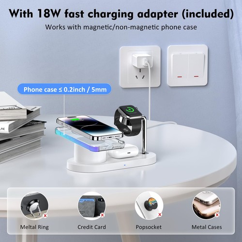 Magnetic Wireless Charger for iPhone: 3 in 1 Charging Station for Multiple De... - Picture 7 of 7
