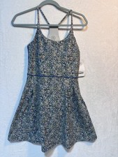 Sage Collective Ladies Active Tennis Razorback Dress Blue Floral Small NWT