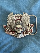 Vintage Winged Skull Belt Buckle