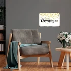 But First Champagne Vintage Humorous Tin Metal Signs Home Décor 8x12