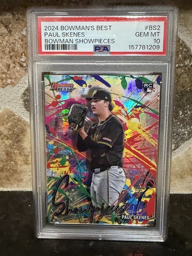 2024 Bowman's Best Showpieces Paul Skenes Pirates RC Rookie PSA 10