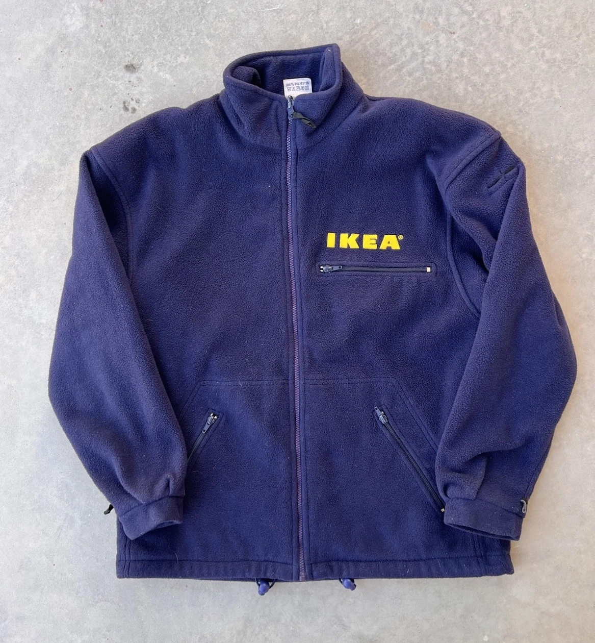  employee uniform fleece staff clothing full zip jacket
