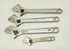Vtg Adjustable Wrench Tool Lot 10 6 Crescent Craftsman Usa