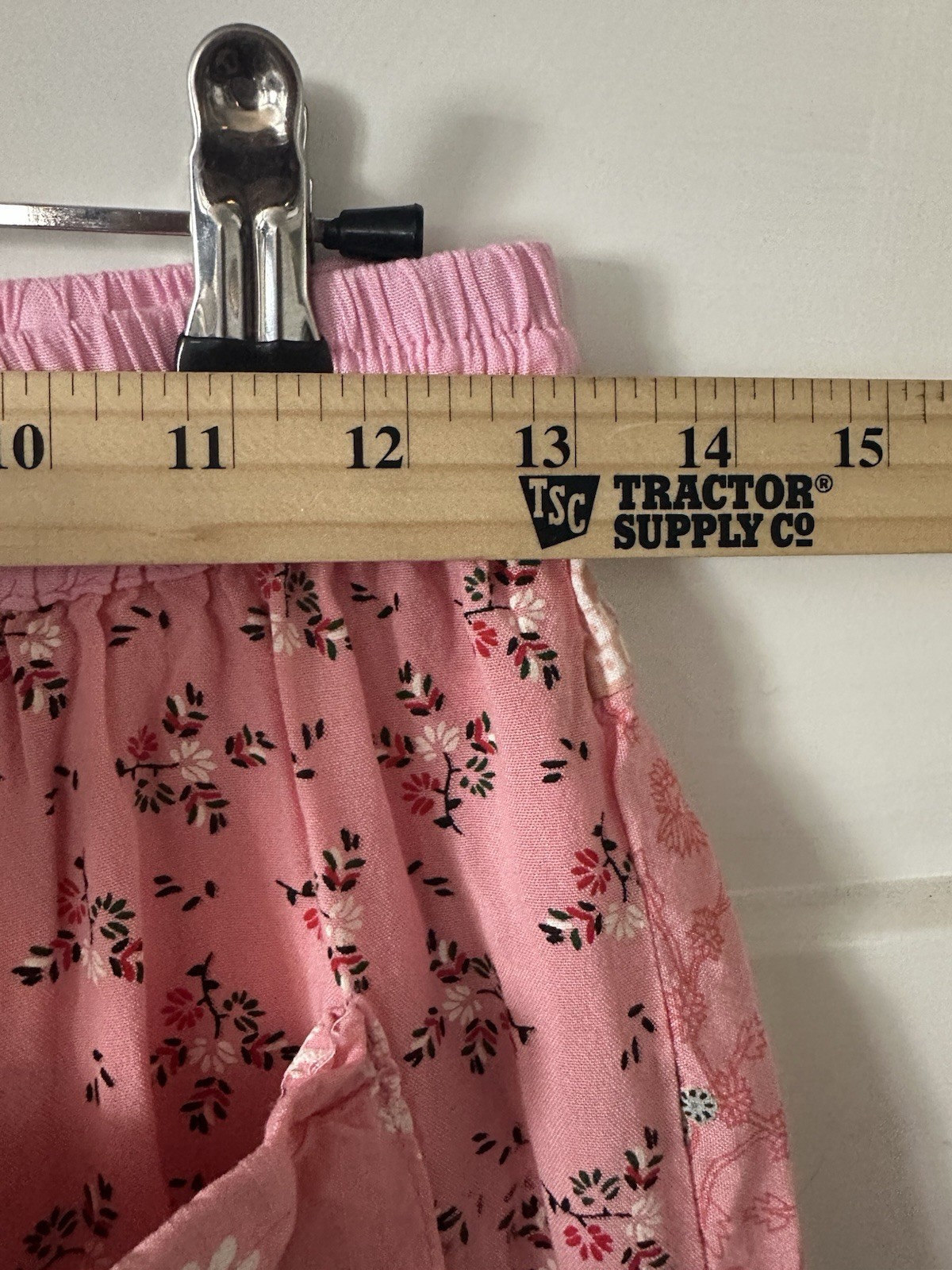 Boho Patchwork Pants Pink Drawstring Medium Jogge… - image 4