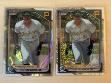 (2x) 2024 Bowman Chrome Tony Blanco Jr. Raywave /350 Sparkle Refractor Pirates