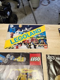 Lego Space Rocket Base 483 + 6927 + 462 + Technics Instruction Booklets Only Lot