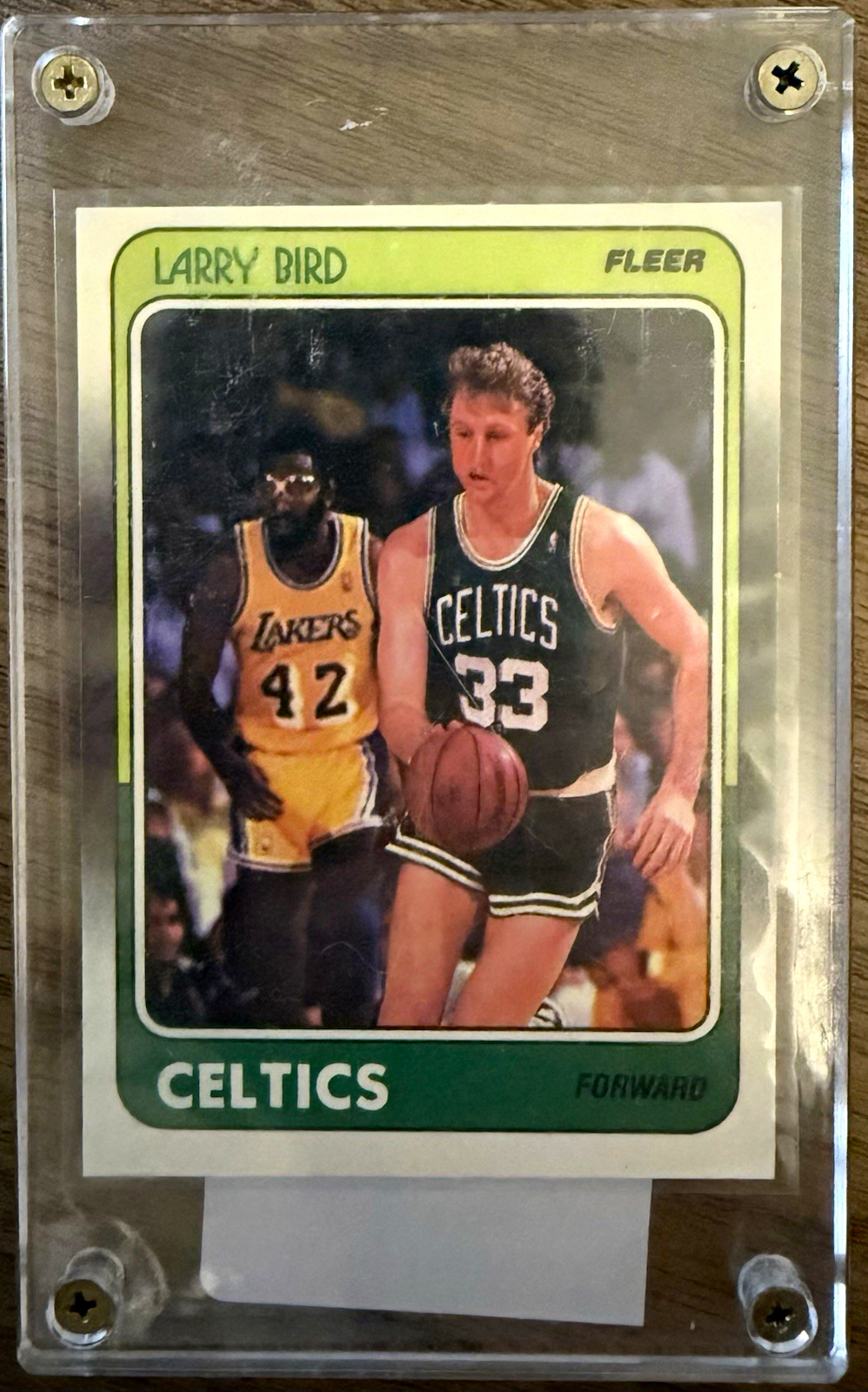 Fleer 1988-89 Larry Bird Base Set #9 of 132 Boston Celtics NBA Card
