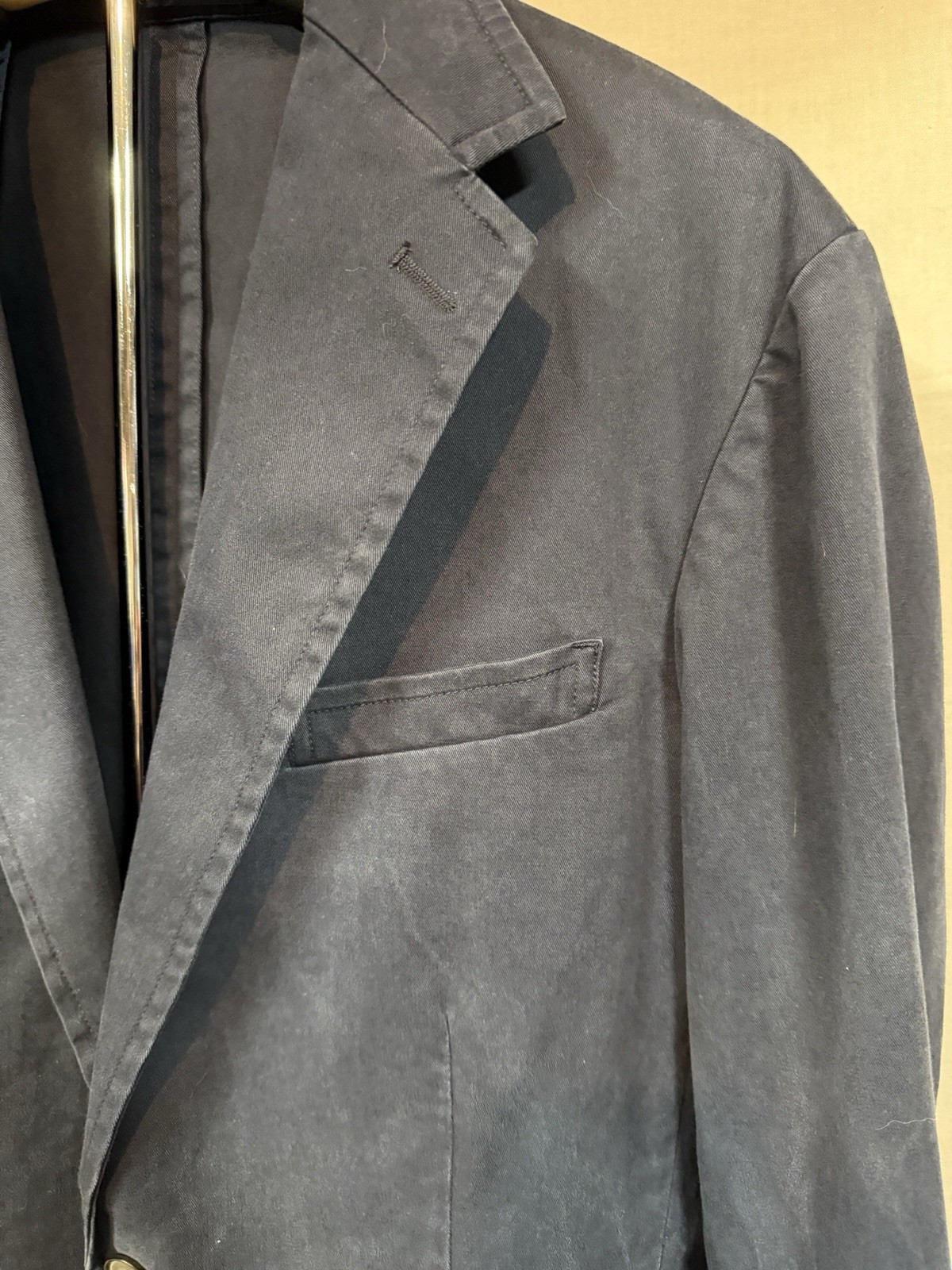 NWT Polo Ralph Lauren Men's Ink Blue Unconstructed Chino Stretch Blazer Large