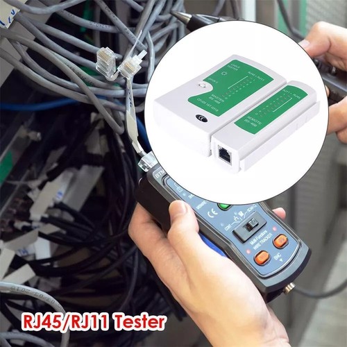 Network Cable Tester RJ45 RJ11 RJ12 CAT5/6 UTP LAN Cable Tester Detector Remote - Photo 8/9