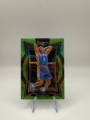 2024-25 Panini Select De'Aaron Fox #3 Neon Green Prizm SP /75 Select Spurs