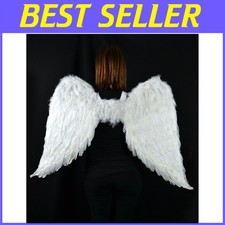 White Feather Angel Wings with Halo, 43 x 27 inches
