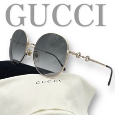 Excellent Condition GUCCI sunglasses Vintage GG 0881 Unisex Horsebit Case Cloth