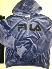 Ladies Vintage FILA Track Suit Sweatsuit Velvour 1/4 Zip Size Small leisure
