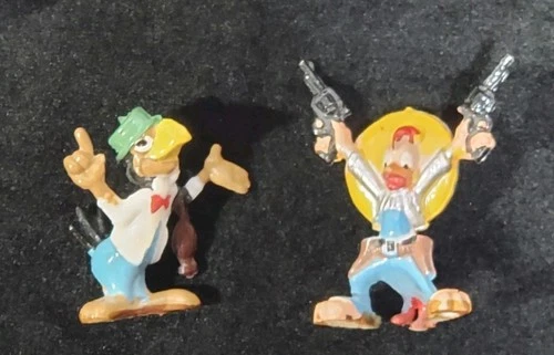 Marx Disneykins  PANCHITO and JOE CARIOCA Plastic Figures Vintage 1960s