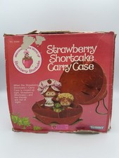 Vintage Strawberry Shortcake Carry Case Kenner 1980 Damaged Box