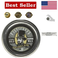 Fisticuffs Gentlemen's Blend Mustache Wax - Strong Hold 1 OZ Sandalwood Scent