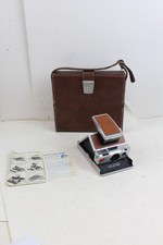 UNTESTED AS IS Polaroid SX-70 Land Camera folding w/ case chrome film