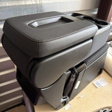 2020-25 Silverado Sierra Tahoe Center Console Jump Seat Black Vinly Top Clothsea