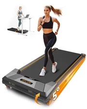 Walking Pad Treadmill Incline Under Desk Treadmill 330lbs Capacity 2.5HP Port...
