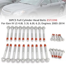 30pcs Cylinder Head Bolts For Gen Iv Ls 4.8l 5.3l 6.0l 6.2l Engines 2005-2014 30pcs Cylinder Head Bolts For Gen Iv Ls 4.8l 5.3l 6.0l 6.2l Engines 2005-2014
