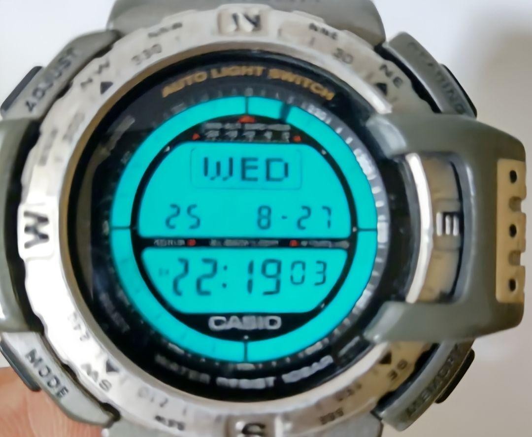 CASIO PROTREK Pro Trek Titanium PRT-411 Triple Sensor Men