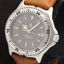 TAG HEUER Professional WI 1211 200 Meter's Tag Heuer Leather Strap Men's Watch