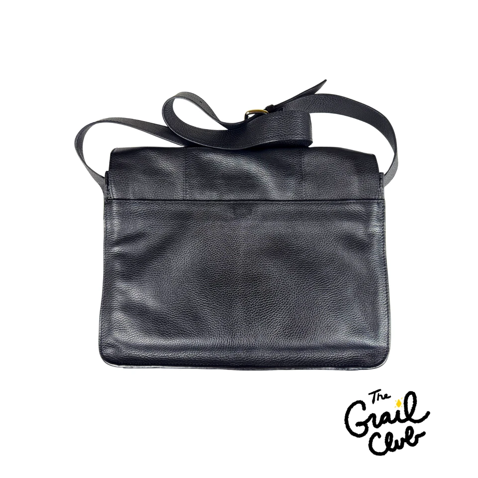 Cole Haan черный шагреневой кожи сумка-планшет с ремнем - новый - Бесплатная доставка - Изображение 3 из 4