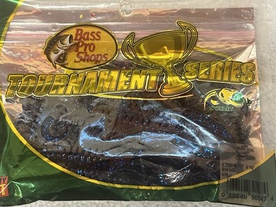 Bass Pro Shops BULL HOG CREACHER BAIT  BLUE FLEX 4.1/4'' 8 Pack Tournament Series