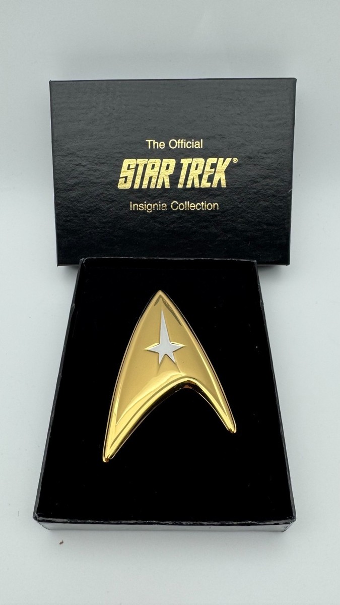 Franklin Mint Insignia Badge Star Trek .925 Silver 24K gold