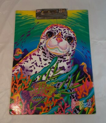 Vintage Lisa Frank Clipboard Underwater Seal Clipboard