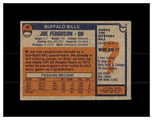 1976 TOPPS FOOTBALL #1-275 YOU PICK SEE PHOTOS OF EVERY CARD STARS *NEW LISTING* - Picture 85 of 497