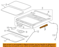 GM OEM 06-20 Escalade ESV Cab Sunroof-Side Cover 84119757