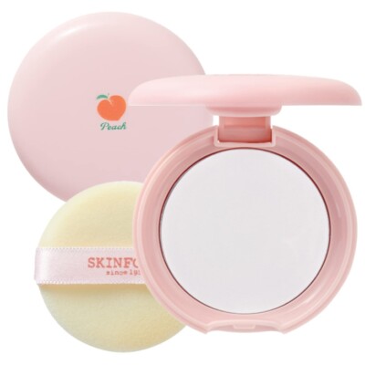 SKIN FOOD Peach Cotton Pore Blur Pact 4g Face Powder Pressed Powder KOREA MADE