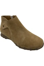 Skechers Bikers Lite Suede Ankle Boots Good Mood Chestnut