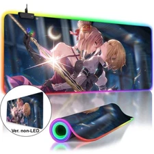 Anime Ruka Kayamori Extended LED Gaming Mouse Pad Heaven Burns Red Keyboard Mat