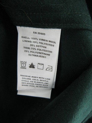 Pendleton Shirt Men Large Green Trail Wool Field Shacket Outdoor Elbow Patches - Picture 11 of 12