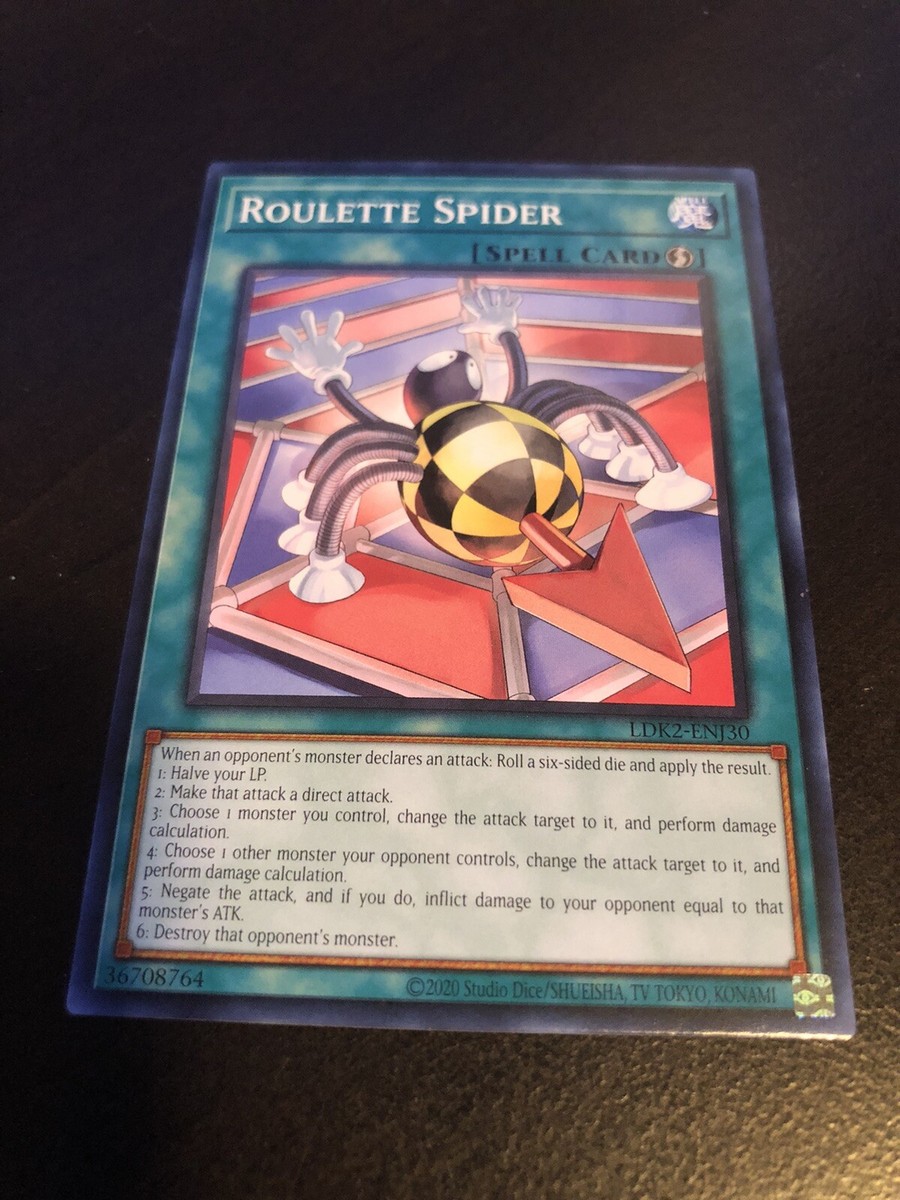 roulette spider yugioh card Yu-Gi-Oh! - Speed Duel: Streets of Battle City From the Dragons of Legend 2 set Roulette Spider - Yu-Gi-Oh! Card