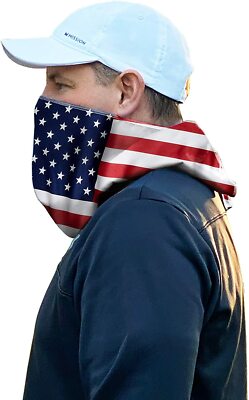 Mission Enduracool Cooling face cover& Towel 2in 1-US Flag-3pcs