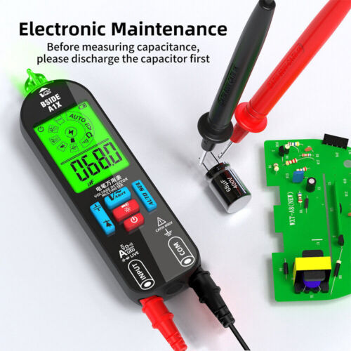 BSIDE Multimetro Digitale Tester Ricaricabile Voltmetro Elettrico Smart Meter US - Foto 8 di 25