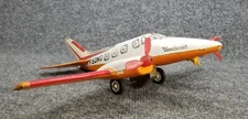 VTG France Joustra Friction Litho Tin Beechcraft  Airplane Aircraft Toy 14.5" WS