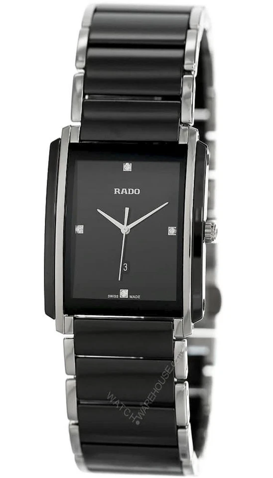 Reloj unisex RADO Integral Diamonds 31 mm Jubile cerámica negra R20206712 Foto 3 de 4