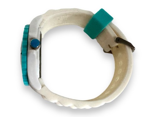 Ice-Watch WHITE TURQUOISE UNISEX Case 5ATM Japan Movement Rotating Bezel Used - Picture 14 of 24