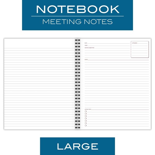 Cambridge Notebook, Business Notebook, 8-1/4" x 11", 80 Sheets, Ruled, Meetin... - Picture 7 of 8