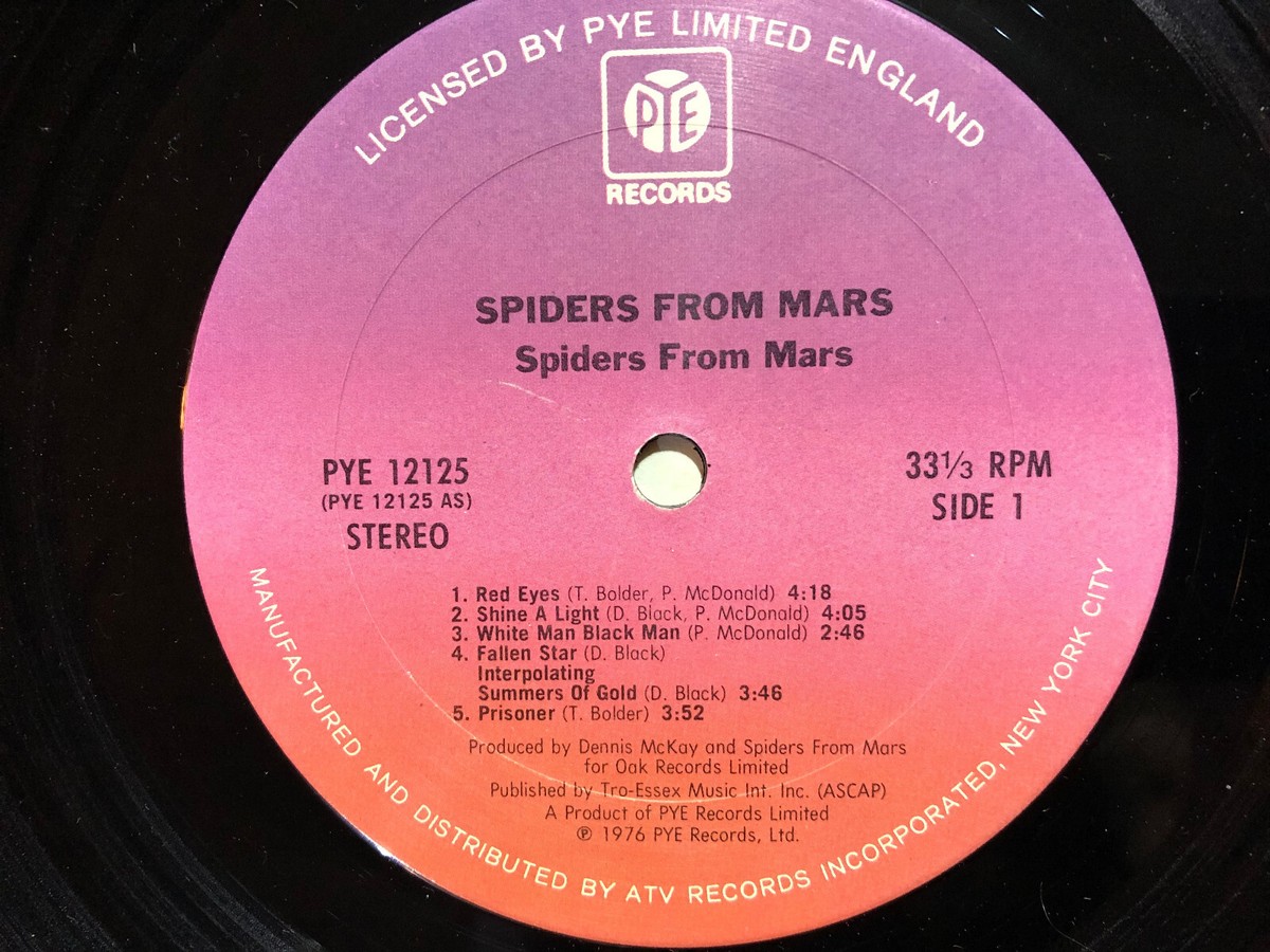 その他 LP Spiders From mars Spider From Mars UXP693Y PYE /00260 SPIDERS FROM MARS - Spiders From Mars - Amazon.com Music